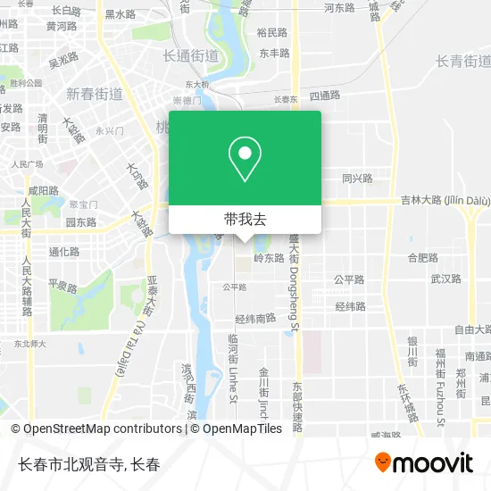 长春市北观音寺地图