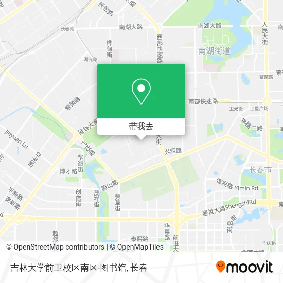 吉林大学前卫校区南区-图书馆地图