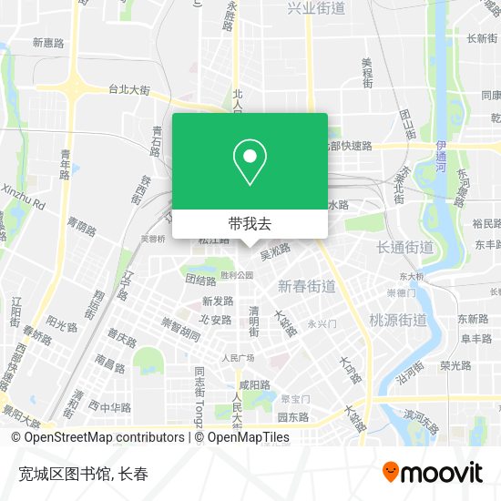 宽城区图书馆地图
