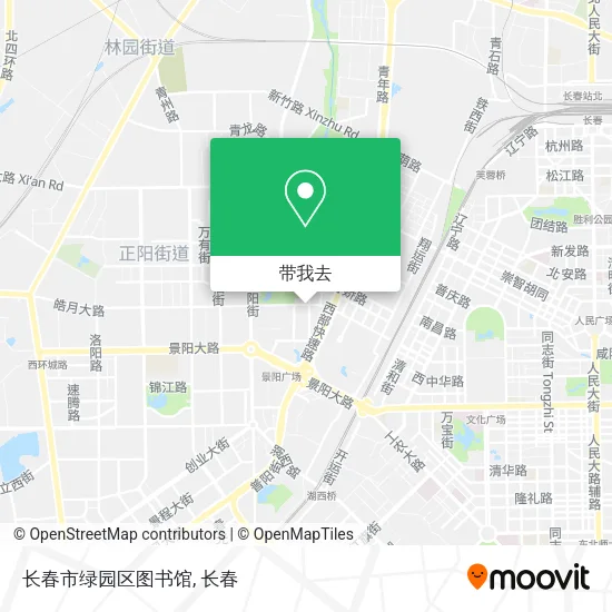 长春市绿园区图书馆地图