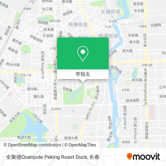 全聚德Quanjude Peking Roast Duck地图