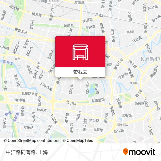 中江路同普路地图