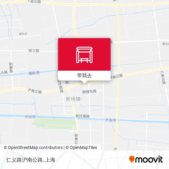仁义路沪南公路地图