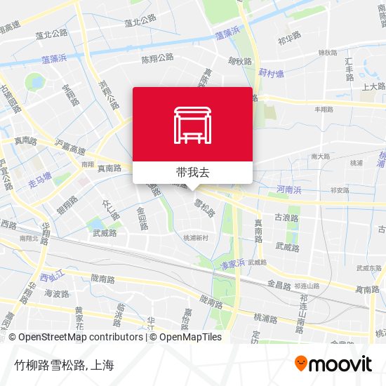 竹柳路雪松路地图