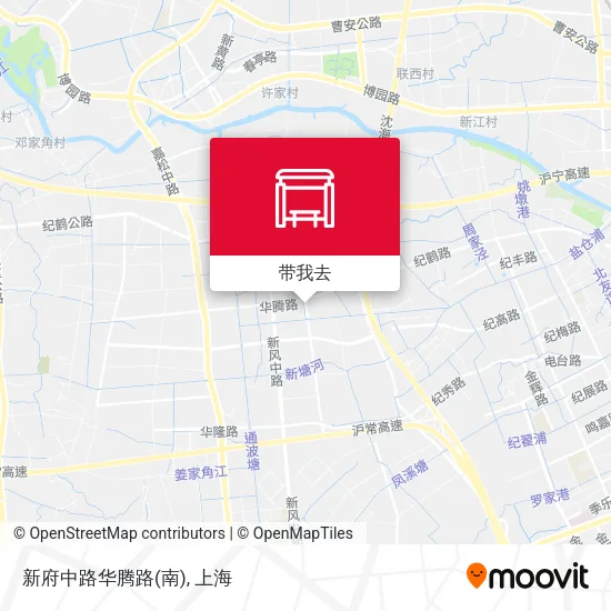 新府中路华腾路(南)地图