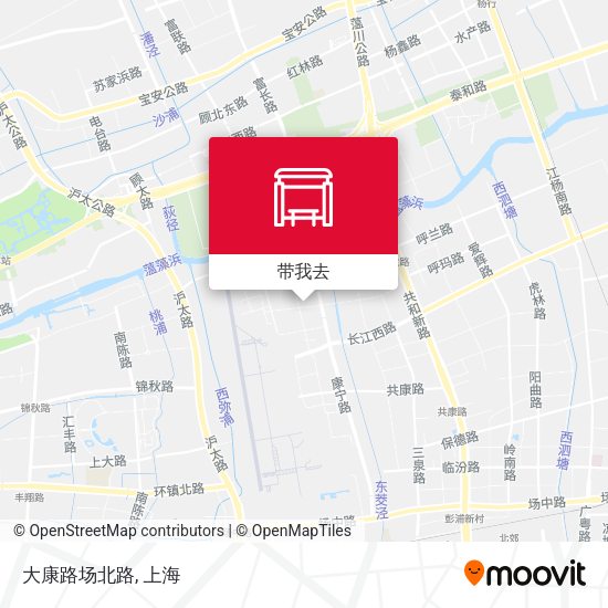 大康路场北路地图