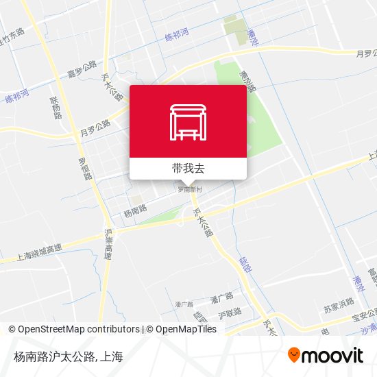 杨南路沪太公路地图