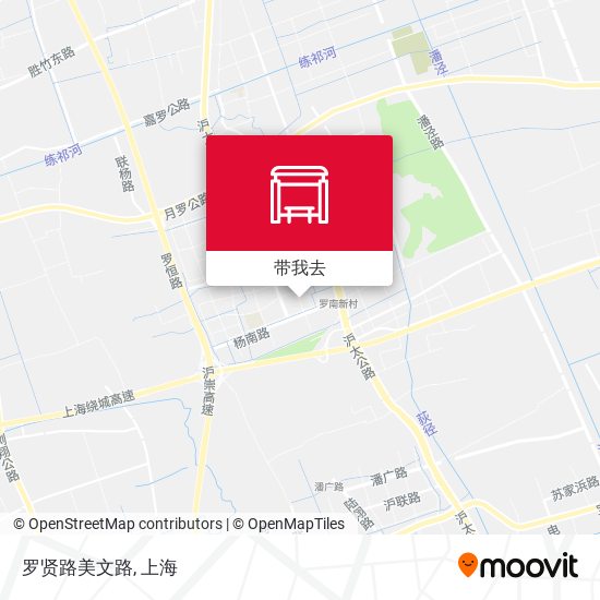 罗贤路美文路地图