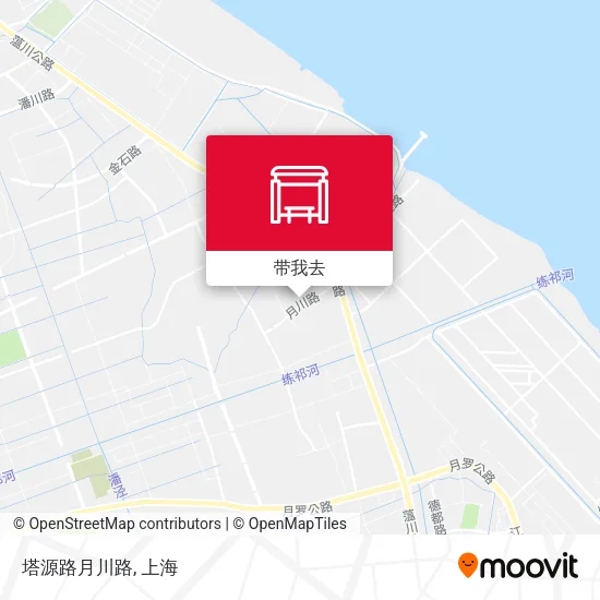 塔源路月川路地图