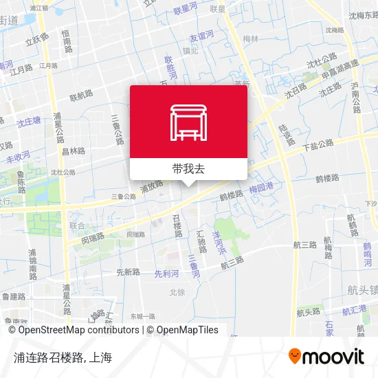 浦连路召楼路地图