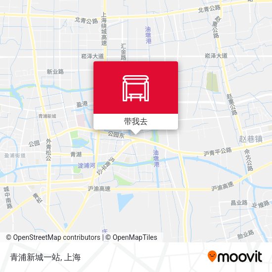 青浦新城一站地图