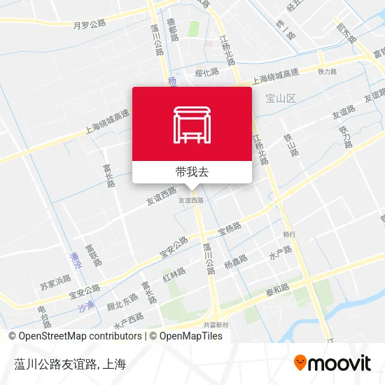 蕰川公路友谊路地图