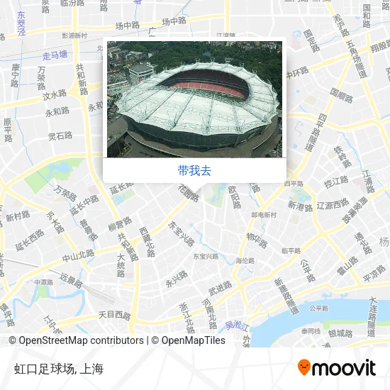 虹口足球场地图