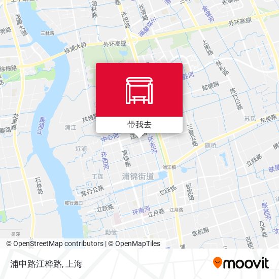 浦申路江桦路地图