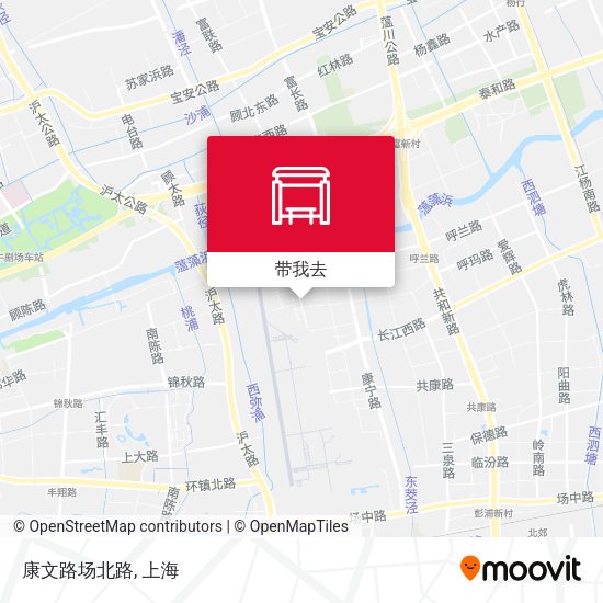 康文路场北路地图
