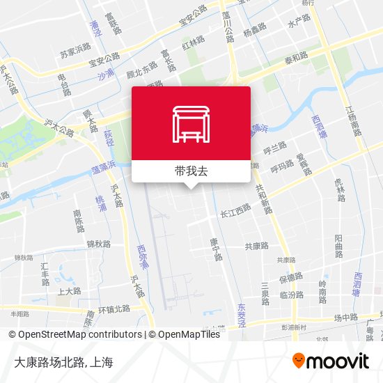 大康路场北路地图