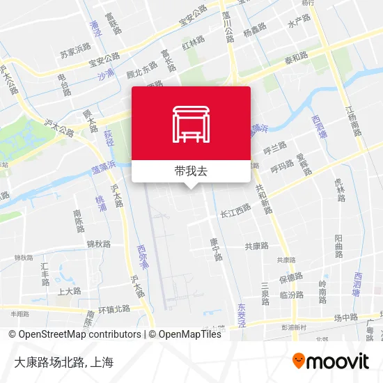 大康路场北路地图