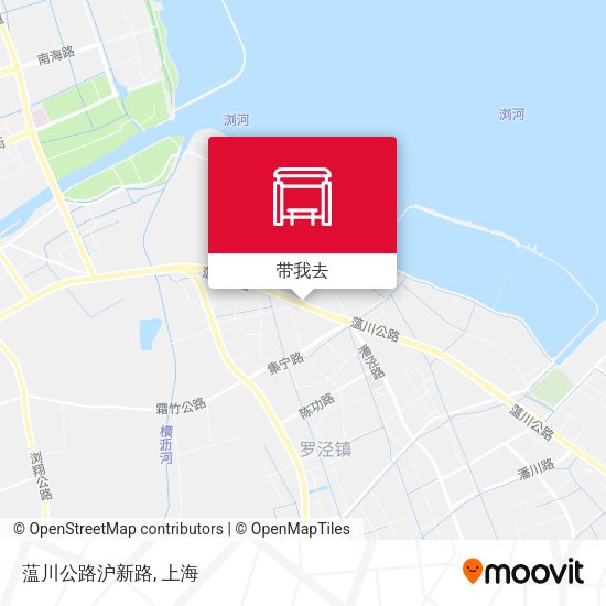 蕰川公路沪新路地图