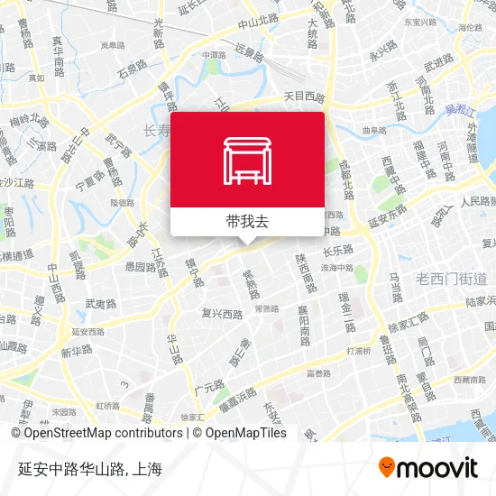 延安中路华山路地图