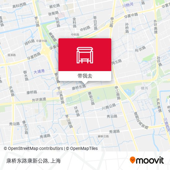康桥东路康新公路地图