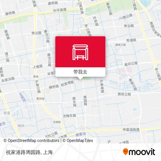 祝家港路周园路地图