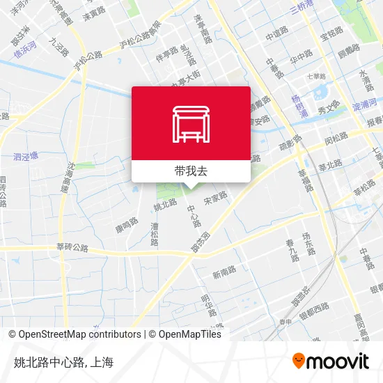 姚北路中心路地图
