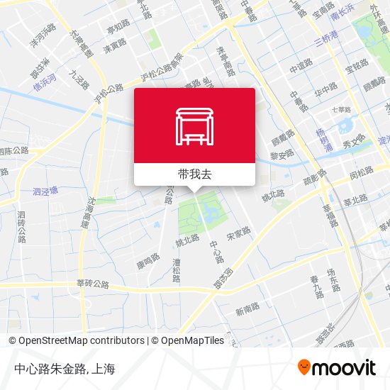 中心路朱金路地图
