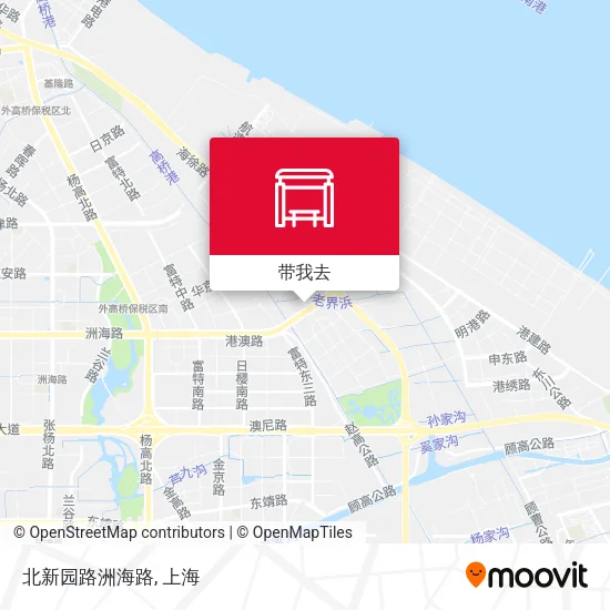 北新园路洲海路地图