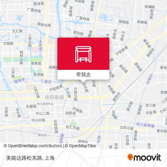 美能达路松东路地图