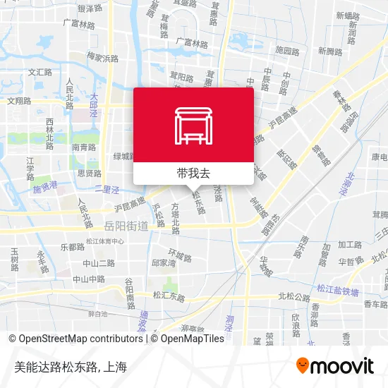 美能达路松东路地图