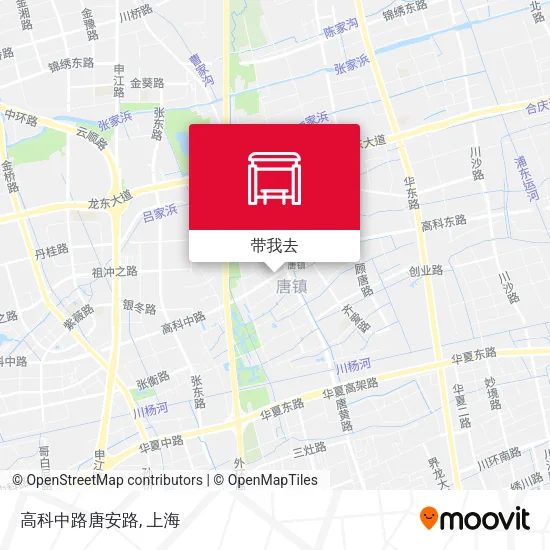 高科中路唐安路地图