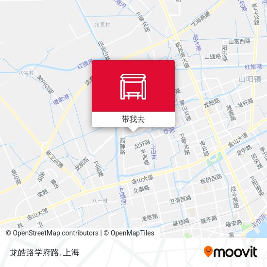 龙皓路学府路地图