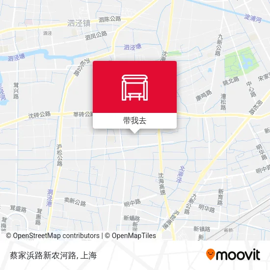 蔡家浜路新农河路地图