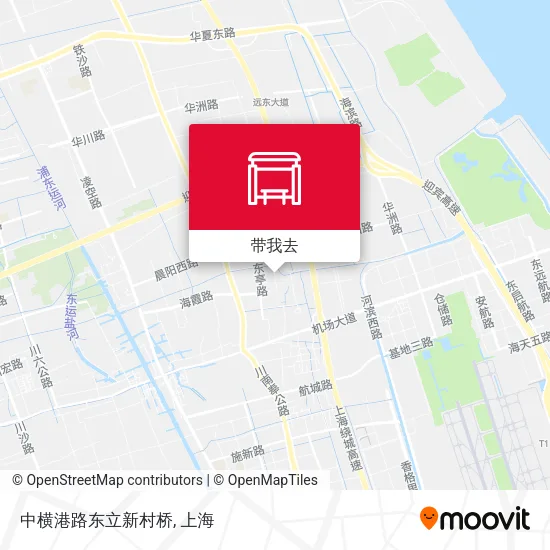 中横港路东立新村桥地图