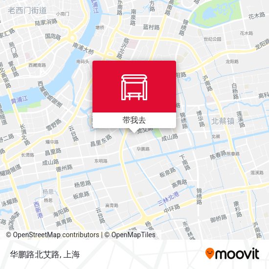 华鹏路北艾路地图