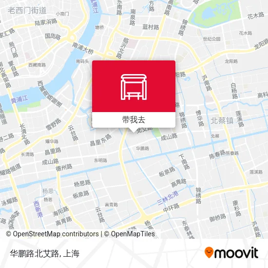 华鹏路北艾路地图