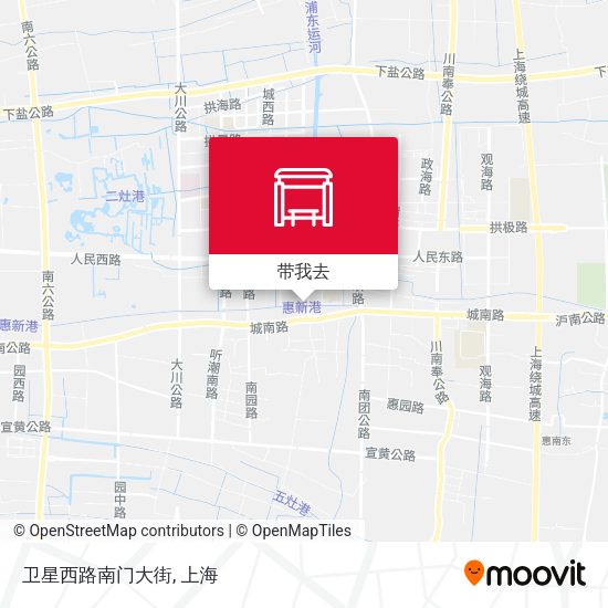 卫星西路南门大街地图