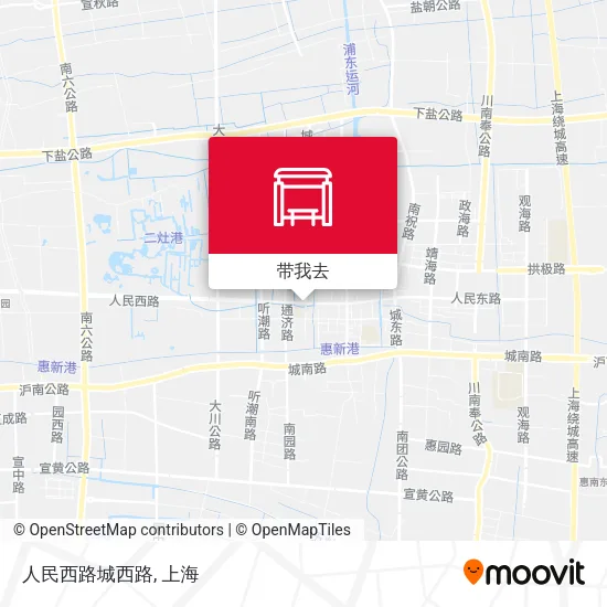 人民西路城西路地图