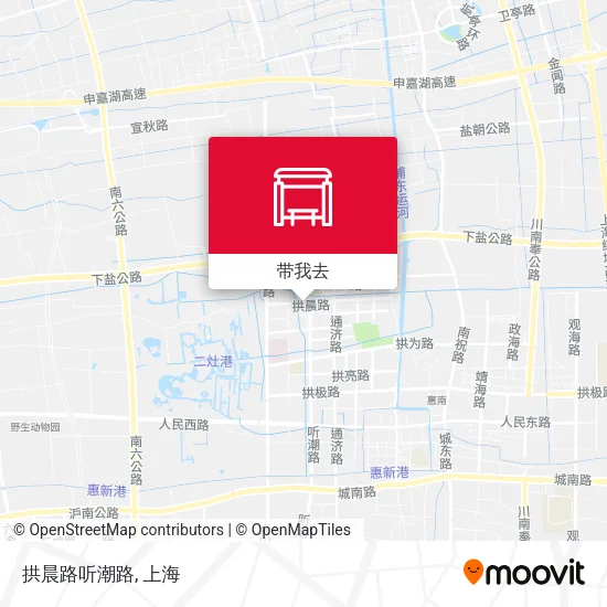 拱晨路听潮路地图