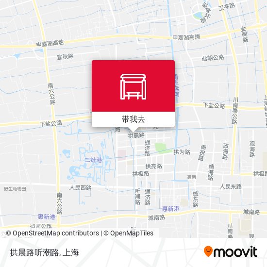拱晨路听潮路地图