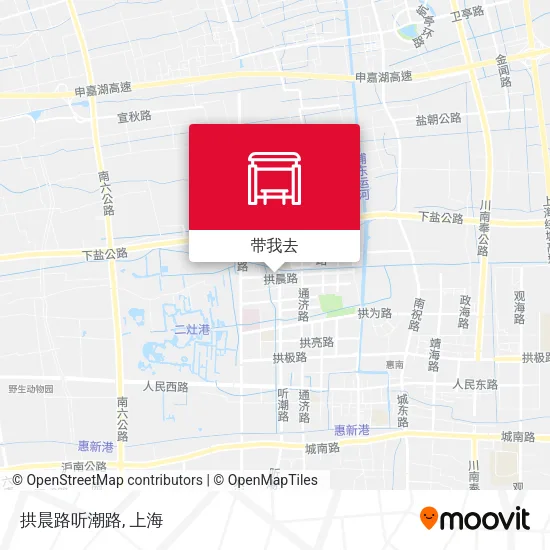 拱晨路听潮路地图