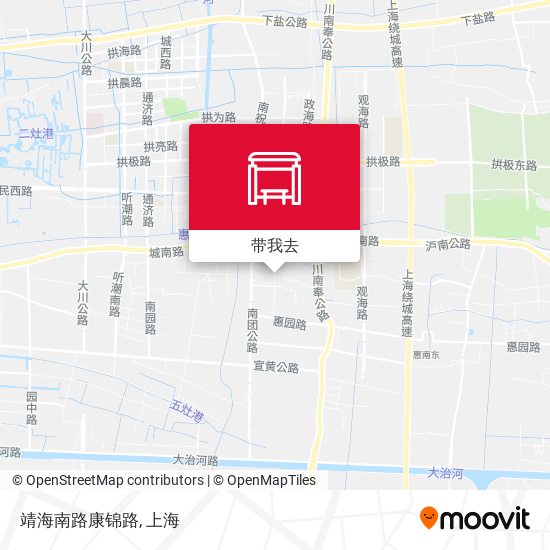 靖海南路康锦路地图