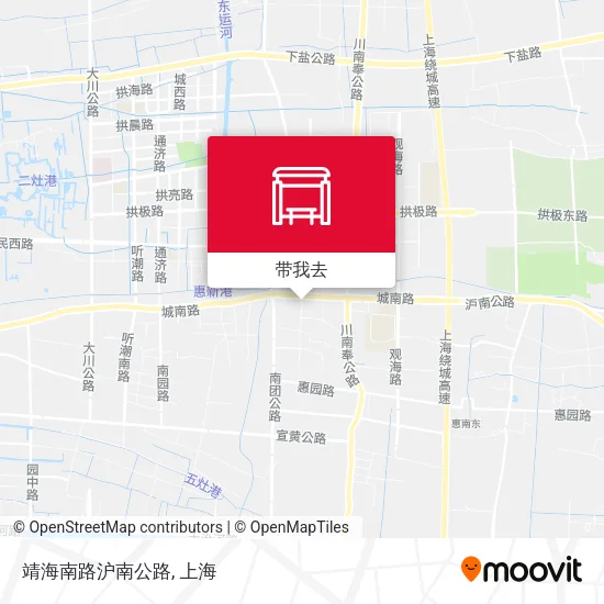 靖海南路沪南公路地图