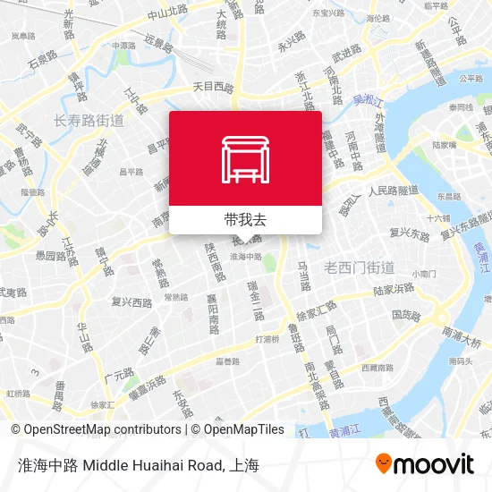 淮海中路 Middle Huaihai Road地图