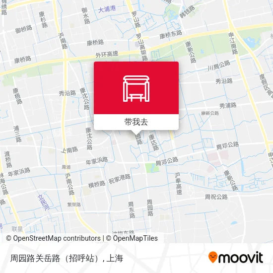 周园路关岳路（招呼站）地图