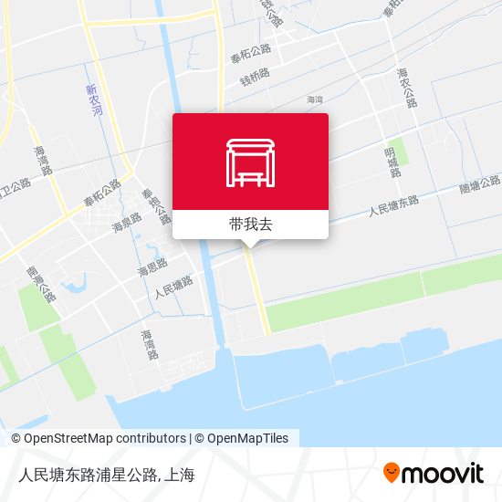 人民塘东路浦星公路地图