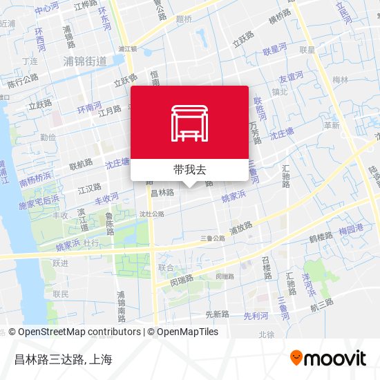 昌林路三达路地图