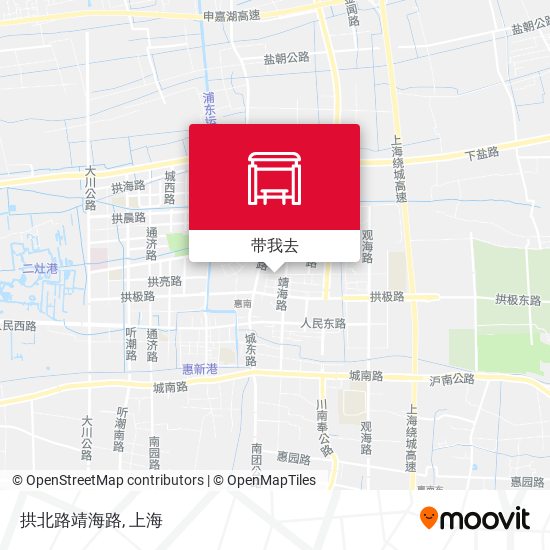 拱北路靖海路地图