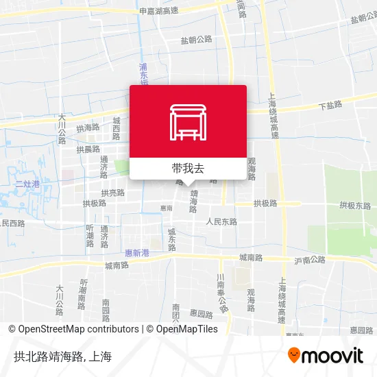 拱北路靖海路地图