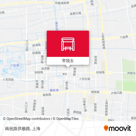 南祝路拱极路地图